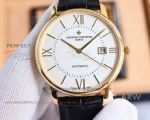 Best Replica Vacheron Constantin 9015 Automatic Mechanical White Dial Watch 40mm 